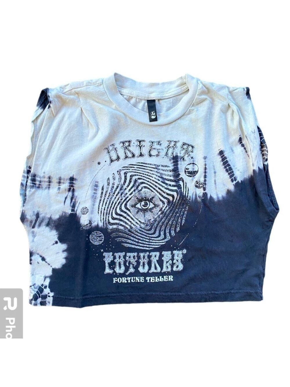 Garage Cream Black Sleeveless Tee Size XS
